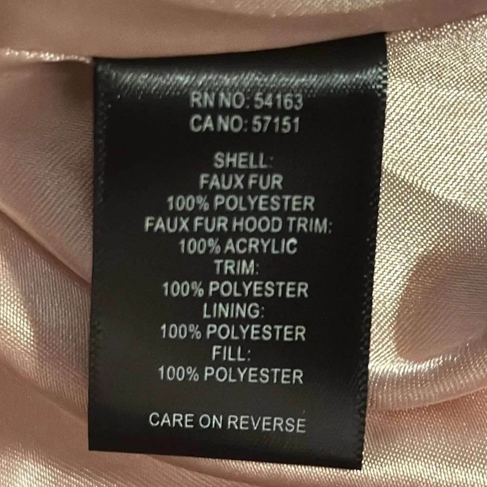 Marc New York Andrew‎ Marc pink faux fur zip up light pink vest Sz L